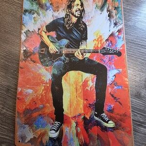 Dave Grohl Foo Fighters Metal Tin Sign Wall Art Print Music Rock Decor